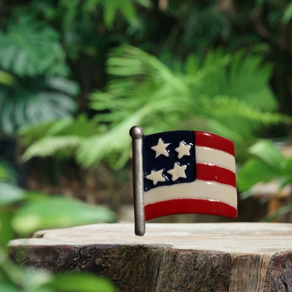 U.S. Flag Enameled Brooch/Pin